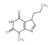 3-甲基-7-丙基黄嘌呤结构式