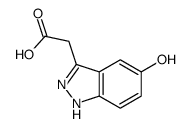 (5-羟基-1H-吲唑-3-基)-乙酸结构式