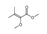 2-Butenoic acid, 2-methoxy-3-methyl-, methyl ester结构式