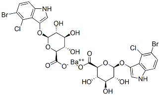 5-溴代-4-氯代-1H-吲哚-3-基-Β-D-吡喃葡萄糖艾杜糖醛酸钡盐结构式