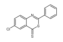 chloro-6 phenyl-2 benzothiazine-3,1 thione-4结构式