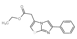 Imidazo[2,1-b]thiazole-3-aceticacid, 6-phenyl-, ethyl ester结构式