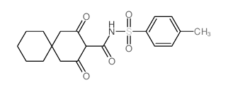Spiro[5.5]undecane-3-carboxamide,N-[(4-methylphenyl)sulfonyl]-2,4-dioxo- Structure
