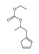 1-cyclopenta-1,3-dien-1-ylpropan-2-yl ethyl carbonate结构式
