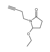 2-Pyrrolidinone, 1-(3-butynyl)-5-ethoxy- Structure