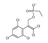 [3,3-dichloro-2-(2,4,6-trichlorophenyl)prop-2-enoxy]-ethylphosphinate结构式