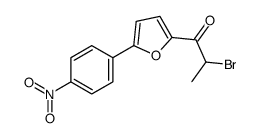 2-bromo-1-[5-(4-nitrophenyl)furan-2-yl]propan-1-one Structure