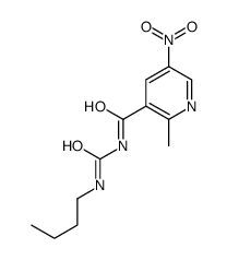 N-(butylcarbamoyl)-2-methyl-5-nitropyridine-3-carboxamide结构式