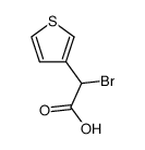 DL-α-bromo-3-thiopheneacetic acid结构式