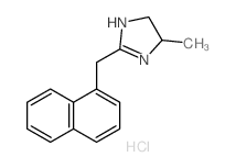 4-methyl-2-(naphthalen-1-ylmethyl)-4,5-dihydro-3H-imidazole结构式