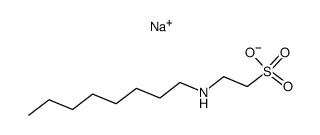 N,N-bis(2-sulfonylethyl)-1-octanamine disodium salt Structure