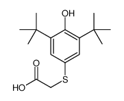 2-(3,5-ditert-butyl-4-hydroxyphenyl)sulfanylacetic acid Structure