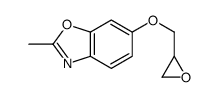 2-methyl-6-(oxiran-2-ylmethoxy)-1,3-benzoxazole结构式