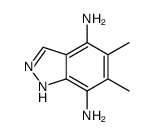 5,6-dimethyl-1H-indazole-4,7-diamine结构式