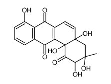 2,3,4a,8,12b-pentahydroxy-3-methyl-2,4-dihydrobenzo[a]anthracene-1,7,12-trione结构式