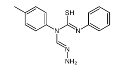 1-methanehydrazonoyl-1-(4-methylphenyl)-3-phenylthiourea结构式