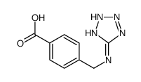 4-[(2H-tetrazol-5-ylamino)methyl]benzoic acid结构式