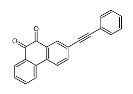 2-(2-phenylethynyl)phenanthrene-9,10-dione结构式