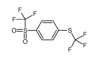 1-(trifluoromethylsulfanyl)-4-(trifluoromethylsulfonyl)benzene Structure