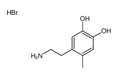 4-(2-aminoethyl)-5-methylbenzene-1,2-diol,hydrobromide Structure
