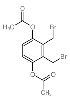 1,4-Benzenediol,2,3-bis(bromomethyl)-, 1,4-diacetate Structure