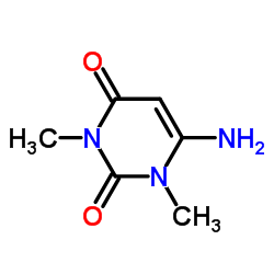 1,3-二甲基-6-氨基脲嘧啶结构式