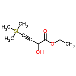 Ethyl 2-hydroxy-4-(trimethylsilyl)-3-butynoate structure