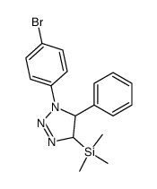 1-(4-bromo-phenyl)-5-phenyl-4-trimethylsilanyl-4,5-dihydro-1H-[1,2,3]triazole Structure