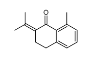 8-methyl-2-propan-2-ylidene-3,4-dihydronaphthalen-1-one结构式