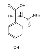 N-carbamyl-D-p-hydroxyphenylglycine结构式
