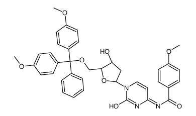N(4)-ANISOYL-5''-O-(4,4''-DIMETHOXYTRITYL)-2''-DEOXYCYTIDINE)结构式