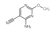 5-Pyrimidinecarbonitrile,4-amino-2-methoxy-结构式