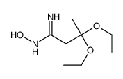 3,3-diethoxy-N'-hydroxybutanimidamide Structure