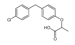 2-[4-[(4-chlorophenyl)methyl]phenoxy]propanoic acid结构式