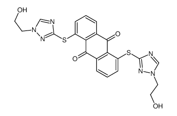 1,5-Bis[[1-(2-hydroxyethyl)-1H-1,2,4-triazol-3-yl]thio]-9,10-anthracenedione Structure