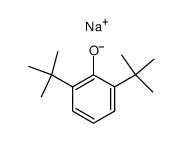 2,6-di-tert-butylphenolate, sodium salt Structure