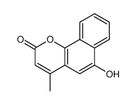 6-hydroxy-4-methyl-2-oxo-2H-benzo[h]benzopyran Structure