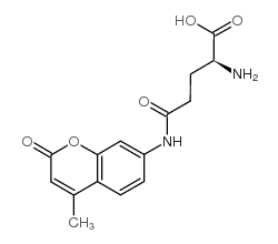 L-谷氨酸γ-(7-氨基-4-甲基香豆素)结构式
