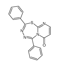 2,5-diphenylpyrimido[1,2-f]-1,3,4,6-thiatriazepin-7-one结构式