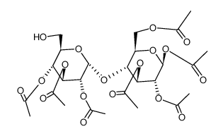 1,2,2',3,3',4',6-hepta-O-acetyl-β-maltose Structure