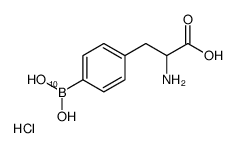 2-amino-3-(4-dihydroxyboranylphenyl)propanoic acid,hydrochloride Structure