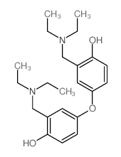 Phenol,4,4'-oxybis[2-[(diethylamino)methyl]-结构式
