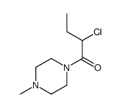 Piperazine, 1-(2-chloro-1-oxobutyl)-4-methyl- (9CI)结构式