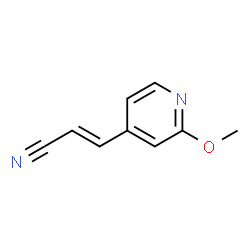 2-Propenenitrile,3-(2-methoxy-4-pyridinyl)-(9CI) Structure