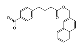naphthalen-2-ylmethyl 4-(4-nitrophenyl)butanoate Structure