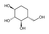 1D-(1,3/2,4)-1-Hydroxymethyl-2,3,4-cyclohexantriol结构式