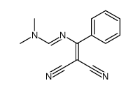 2-[(N,N-dimethylaminomethylene)amino]-1,1-dicyano-2-phenylethene结构式