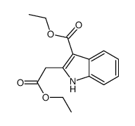 ethyl 2-(2-ethoxy-2-oxoethyl)-1H-indole-3-carboxylate结构式