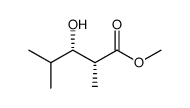 [2R,3S]-(+)-methyl-3-hydroxy-2,4-dimethyl-pentanoate Structure