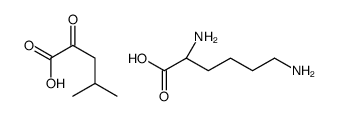 L-lysine mono(4-methyl-2-oxovalerate) Structure